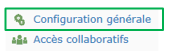 config générale